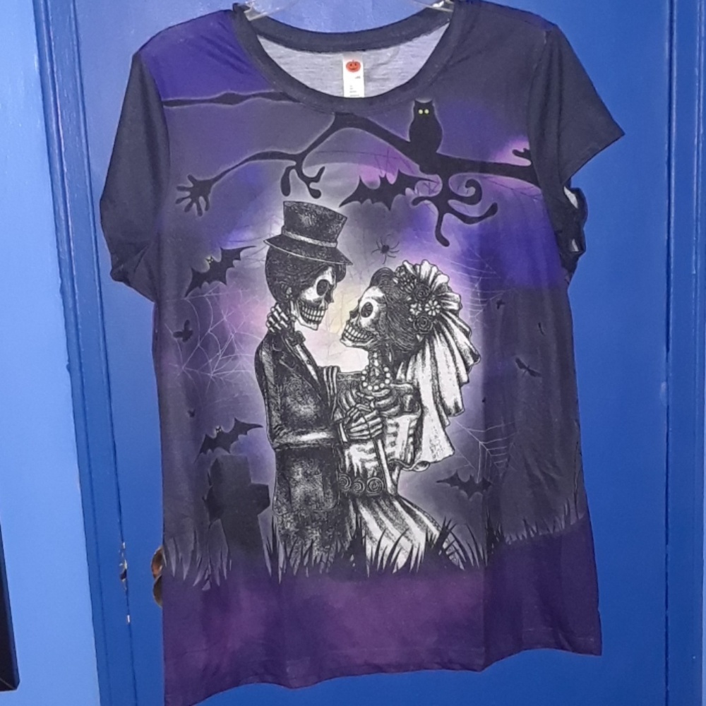 Skeleton wedding T-shirt